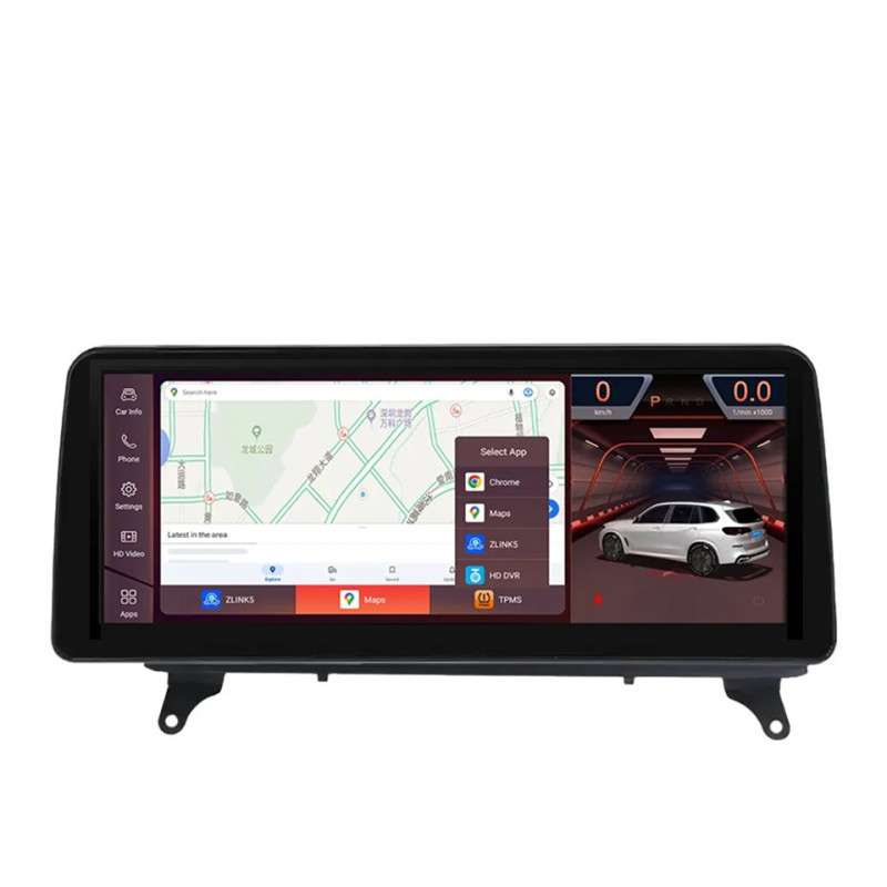 Android head unit FORS.auto for BMW X5/X6 E70/E71/E72 CIC (8+64Gb, 12.3") 2009-2012