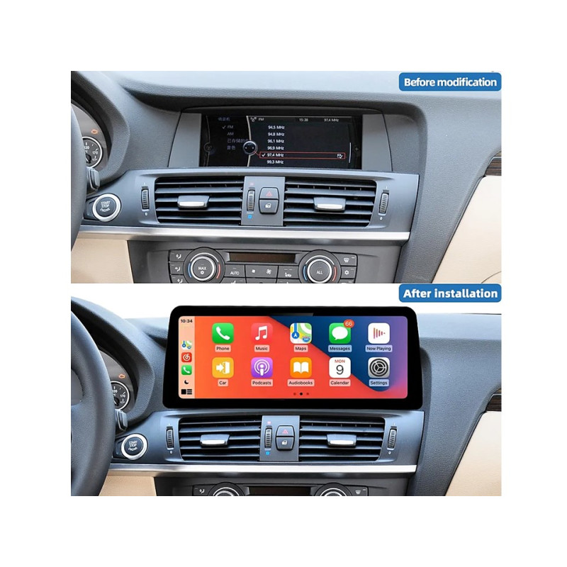 Android head unit FORS.auto for BMW X3/X4 F25/26 NBT (8+64Gb, 12.3") 2013-2016