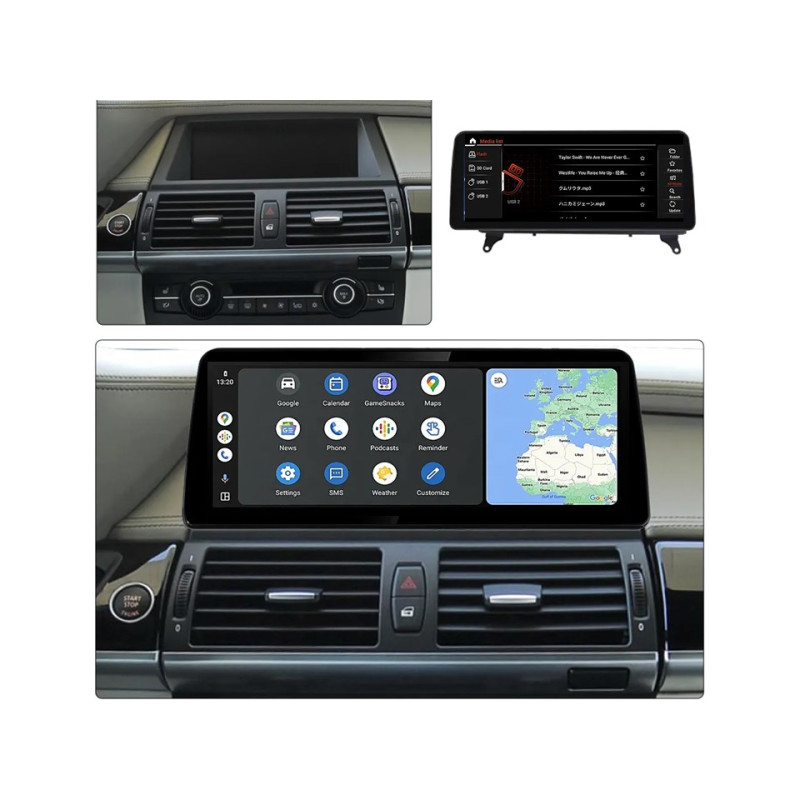 Android head unit FORS.auto for BMW X5/X6 E70/E71/E72 CCC (4+32Gb, 12.3") 2007-2009
