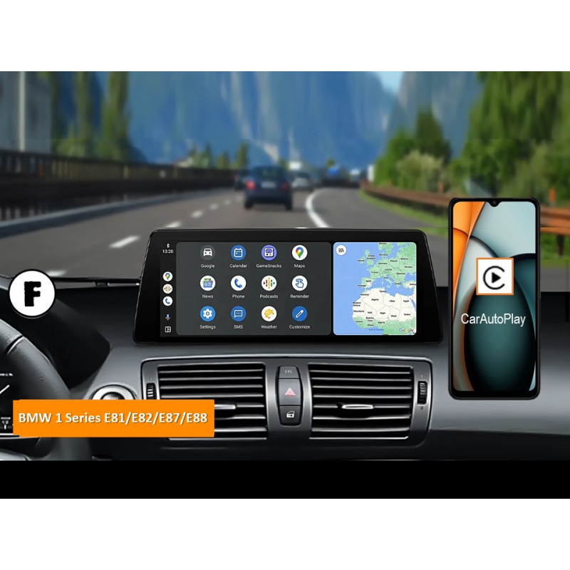 Android head unit FORS.auto for BMW 1 Series E81/E82/E87/E88 (4+32Gb, 12.3") 2004-2008