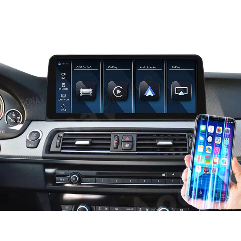 Android head unit FORS.auto for BMW 5 Series F10/F11/F18 NBT (8+64Gb, 12.3") 2013-2016