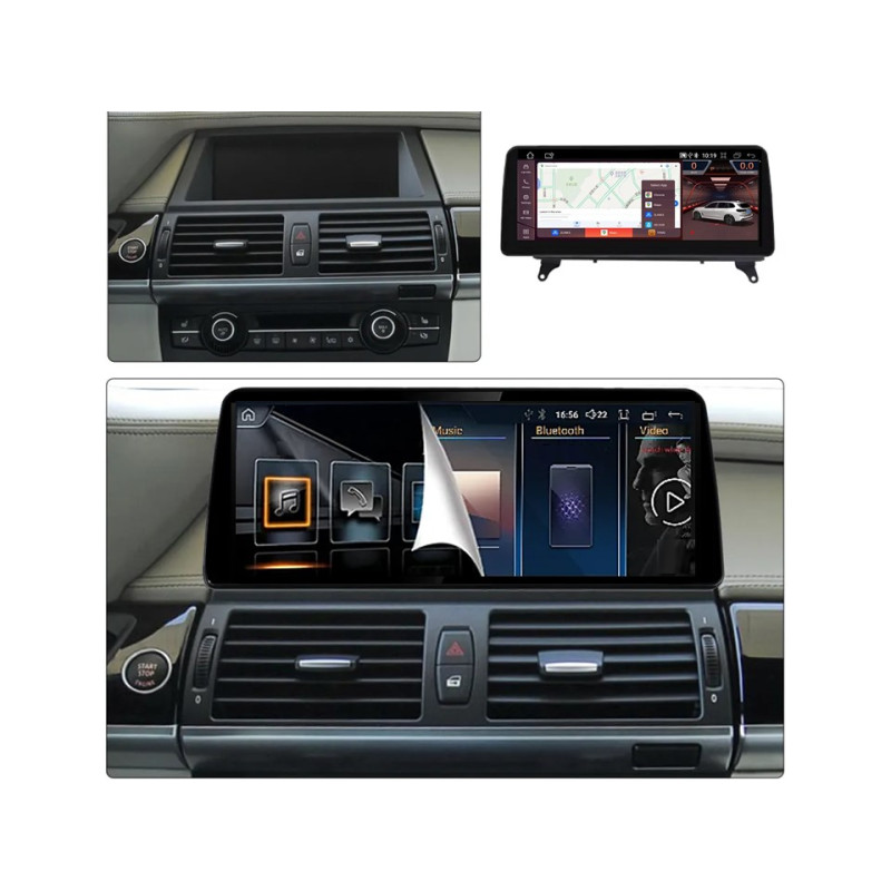 Android head unit FORS.auto for BMW X5/X6 E70/E71/E72 CCC (8+64Gb, 12.3") 2007-2009