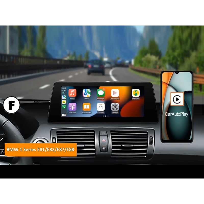 Android head unit FORS.auto for BMW 1 Series E81/E82/E87/E88 (8+64Gb, 10.25") 2004-2008