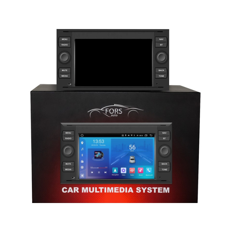 Android head unit FORS.auto FS 2 ULTRA-FDBK Ford Focus/Mondeo/S-Max/C-Max/Kuga/Fiesta/Fusion (2+32Gb, 7", black) 2005-2011