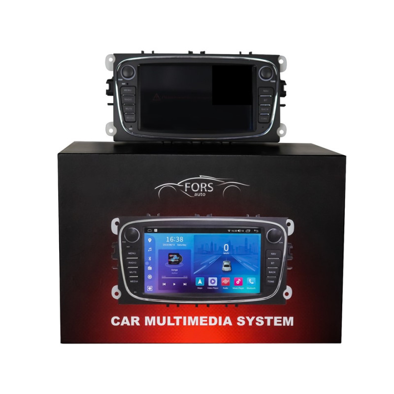 Android head unit FORS.auto FS 2 ULTRA-FDBO Ford Focus/Mondeo/S-Max/C-Max/Kuga/Fiesta/Fusion (2+32Gb, 7", black) 2007-2011