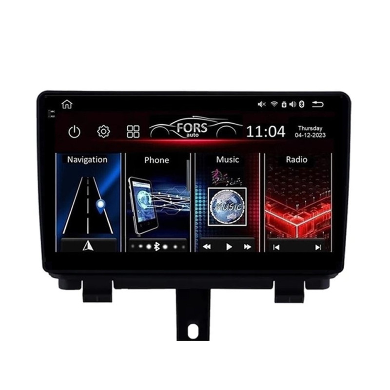 Android head unit FORS.auto FS 4 MAX Qled for Audi Q3 (4+32Gb, 9") 2013-2018