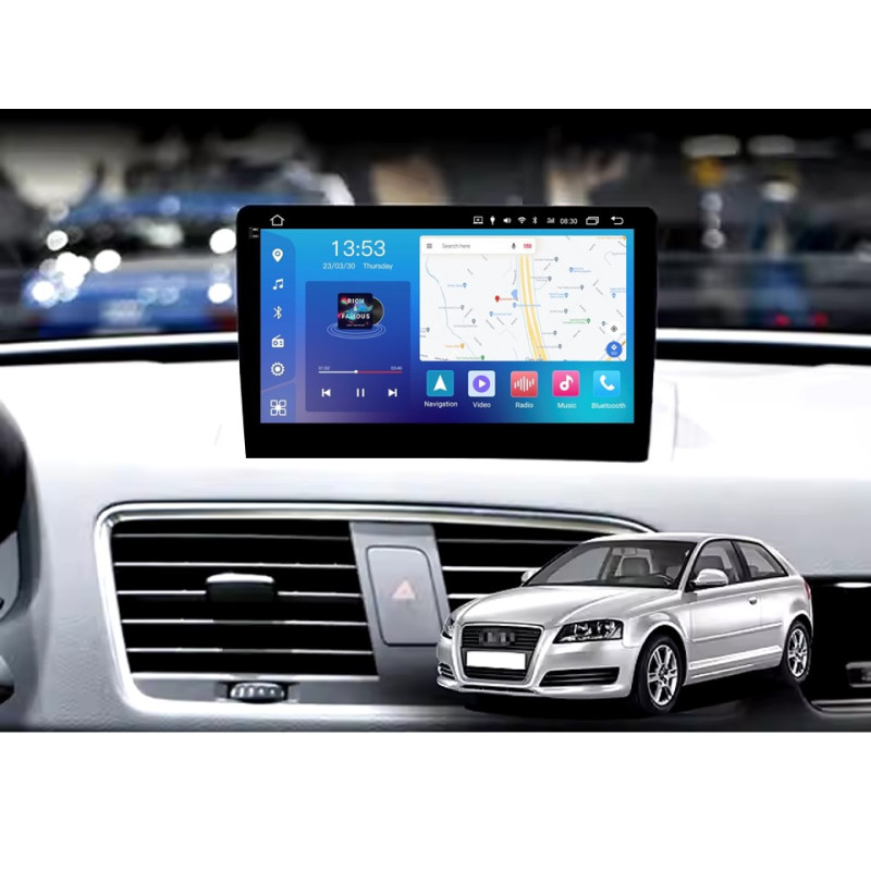 Android head unit FORS.auto FS 4 MAX Qled for Audi Q3 (4+32Gb, 9") 2013-2018