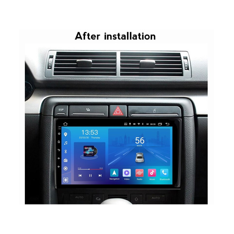 Android head unit FORS.auto FS 1 LITE for Audi A4 (1+32Gb, 9") 2000-2009