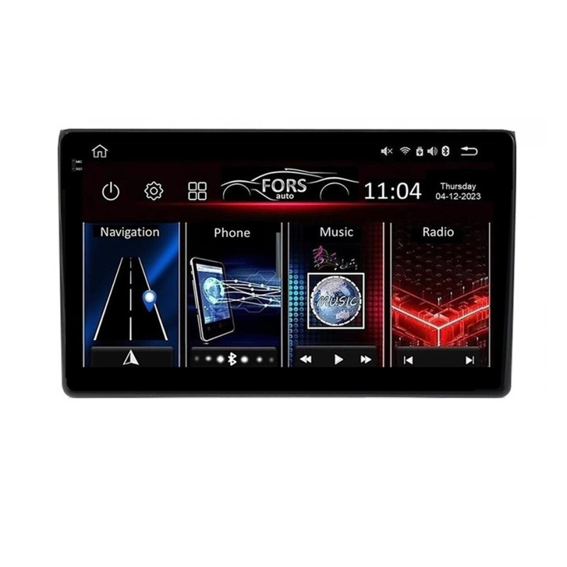 Android head unit FORS.auto FS 4 PRO  for Audi A4 (4+64Gb, 9") 2000-2009