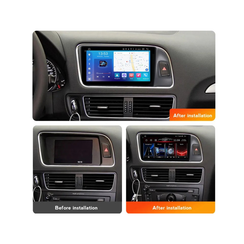 Android head unit FORS.auto FS 6 MAX for Audi Q5 (6+128Gb, 9") 2009-2018
