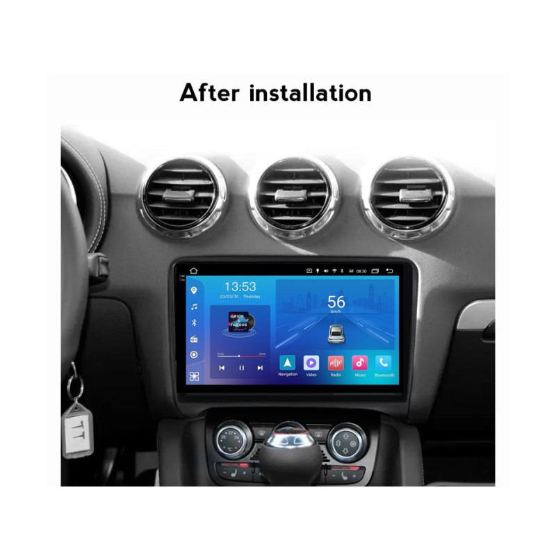 Android head unit FORS.auto FS 2 ULTRA for Audi TT (2+32Gb, 9") 2006-2014