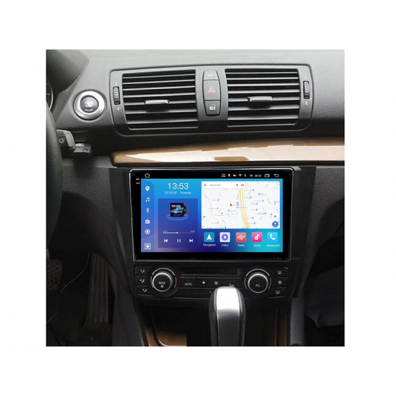 Android head unit FORS.auto FS 2 PRO for BMW 1-Series (2+32Gb, 9", Auto AC) 2008-2012