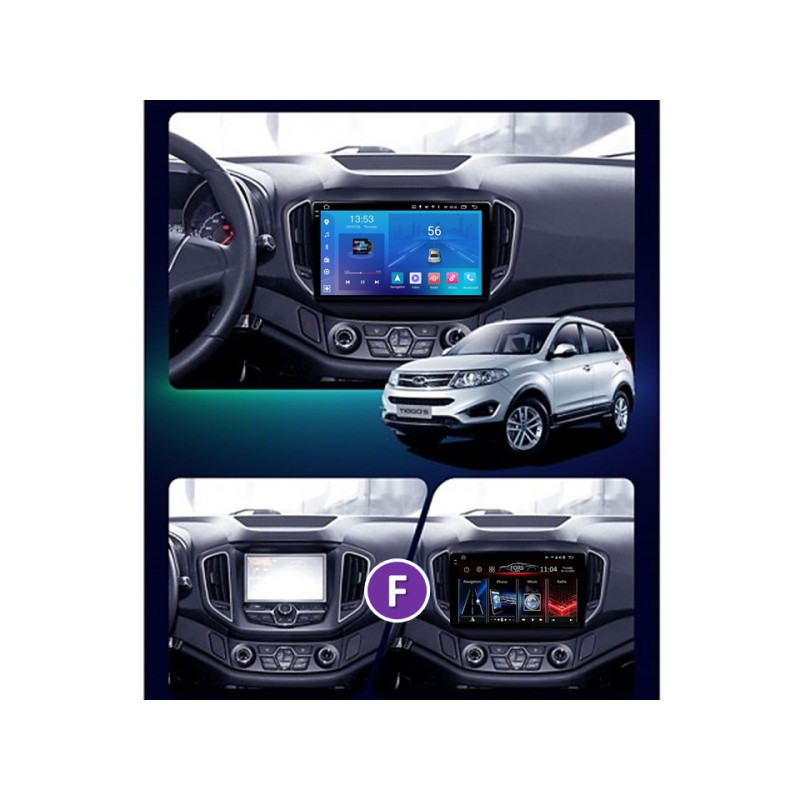 Android head unit FORS.auto FS 2 ULTRA for Chery Tiggo 5 (2+32Gb, 10") 2014-2018