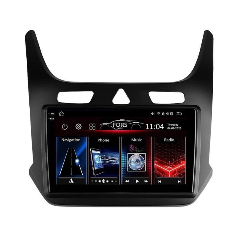 Android head unit FORS.auto FS 4 MAX for Chevrolet Cobalt/GM (4+32Gb, 9", matt black) 2016+