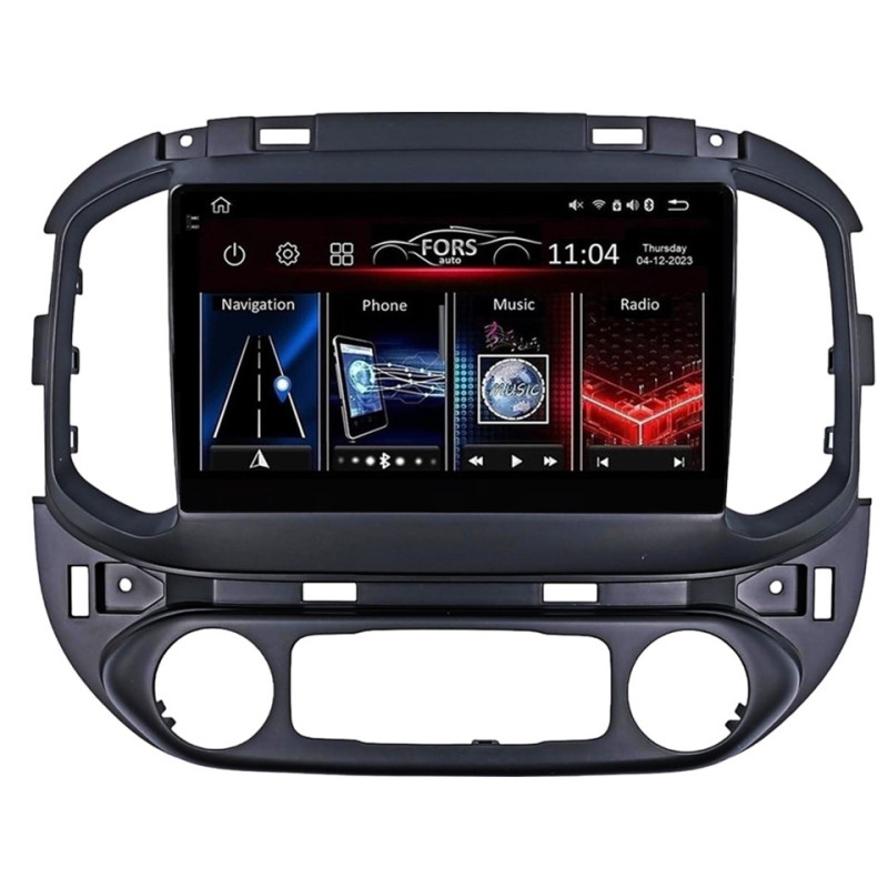 Android head unit FORS.auto FS 4 MAX Qled for Chevrolet Colorado/GMC Cayon (4+32Gb, 9") 2015-2018