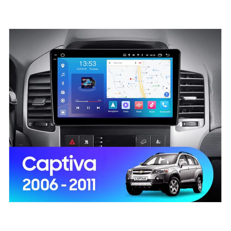 Android head unit FORS.auto FS 4 MAX for Chevrolet Captiva (4+32Gb, 9") 2006-2011
