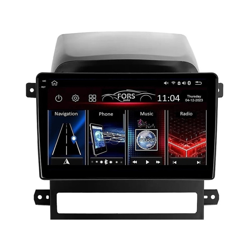 Android head unit FORS.auto FS 4 MAX Qled for Chevrolet Captiva (4+32Gb, 9") 2006-2011