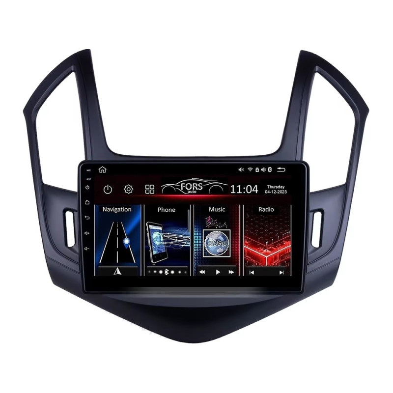 Android head unit FORS.auto FS 1 LITE for Chevrolet Cruze (1+32Gb, 9") 2009-2014