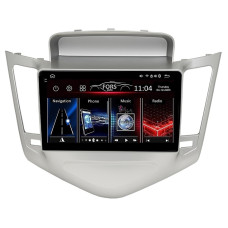 Android head unit FORS.auto FS 4 MAX for Chevrolet Cruze (4+32Gb, 9", Silver) 2008-2011