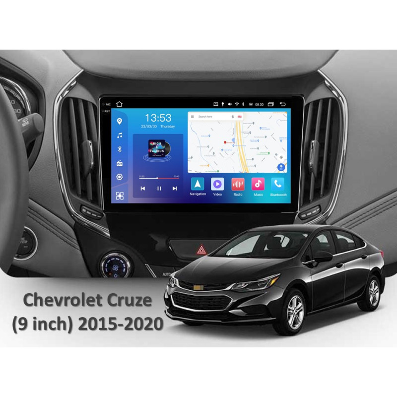 Android head unit FORS.auto FS 4 MAX Qled for Chevrolet Cruze (4+32Gb, 9") 2015-2020