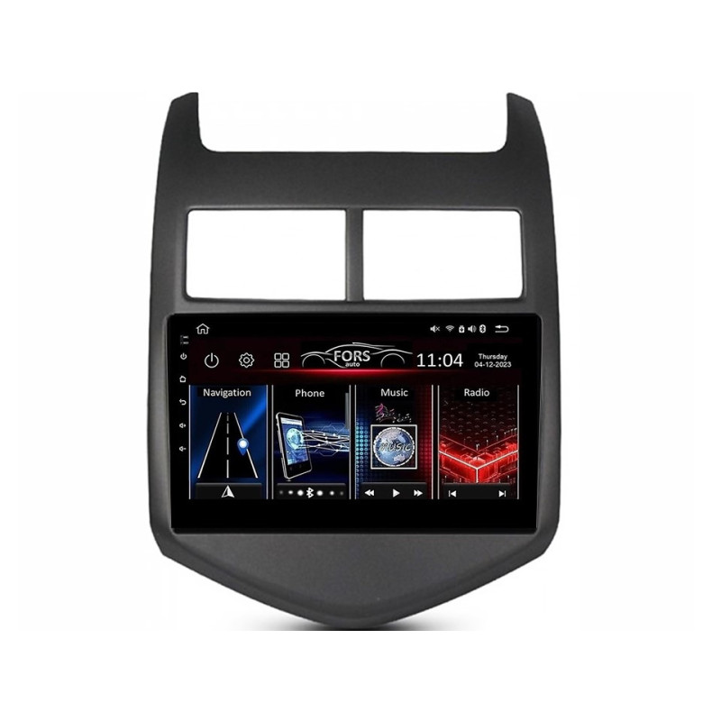 Android head unit FORS.auto FS 1 LITE for Chevrolet Aveo (1+32Gb, 9") 2011-2015