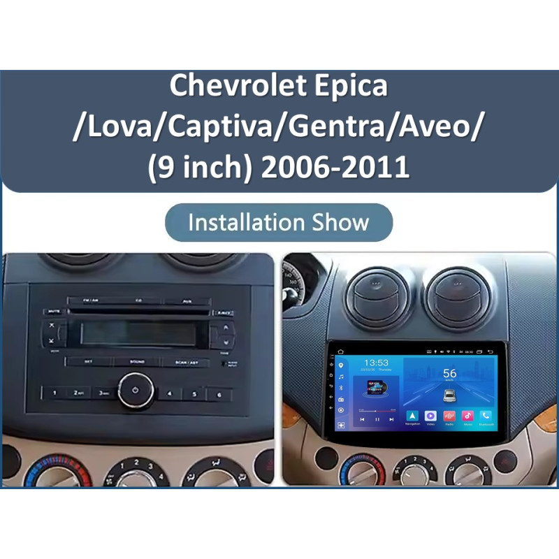 Android head unit FORS.auto FS 1 LITE for Chevrolet Epica/Lova/Captiva/Gentra/Aveo (1+32Gb, 9") 2006-2011