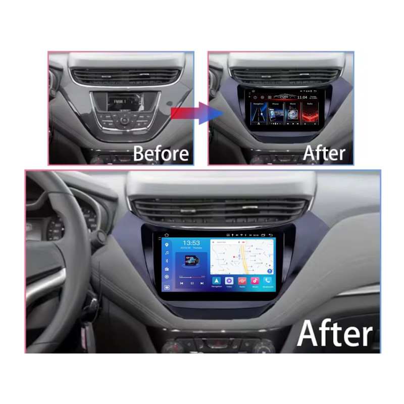 Android head unit FORS.auto FS 4 MAX Qled for Chevrolet Malibu (4+32Gb, 9") 2015-2018