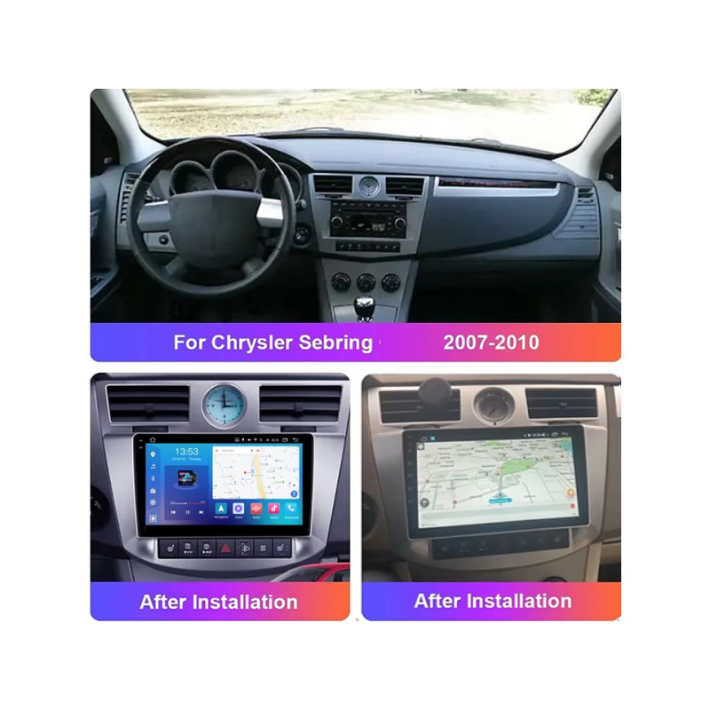 Android head unit FORS.auto FS 6 MAX for Chrysler Sebring (6+128Gb, 9") 2007-2010