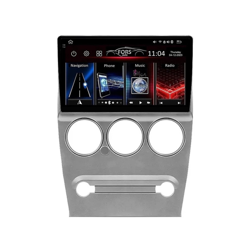 Android head unit FORS.auto FS 2 ULTRA for Citroen C-Elysee (2+32Gb, 9", silver) 2008-2013