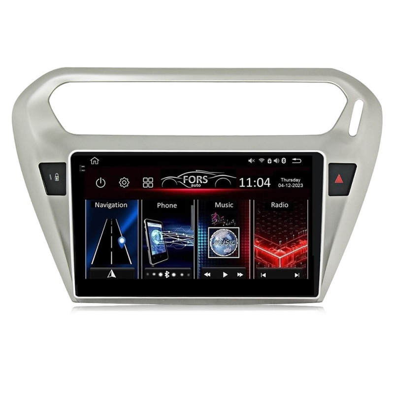 Android head unit FORS.auto FS 2 ULTRA for Citroen C-Elysee (2+32Gb, 9") 2012-2017