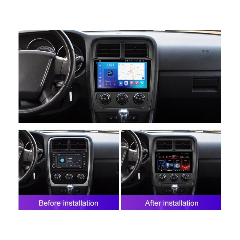 Android head unit FORS.auto FS 4 MAX Qled for Dodge Caliber (4+32Gb, 9") 2010-2012