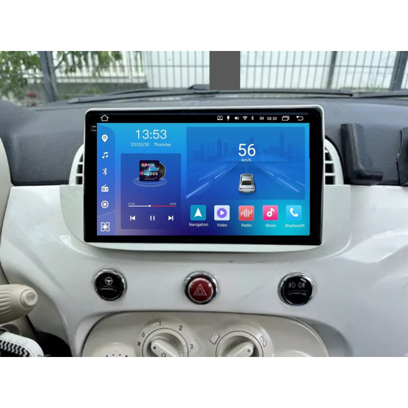 Android head unit FORS.auto FS 2 ULTRA for Fiat 500 (2+32Gb, 9") 2007-2015