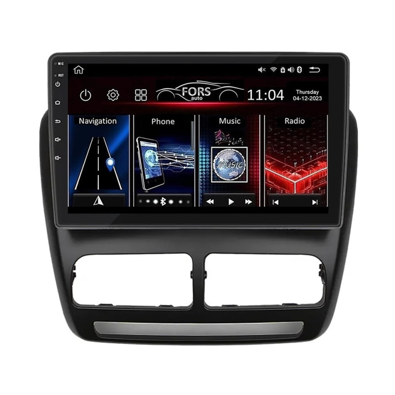 Android head unit FORS.auto FS 1 LITE for Fiat Doblo (1+32Gb, 10") 2009-2015