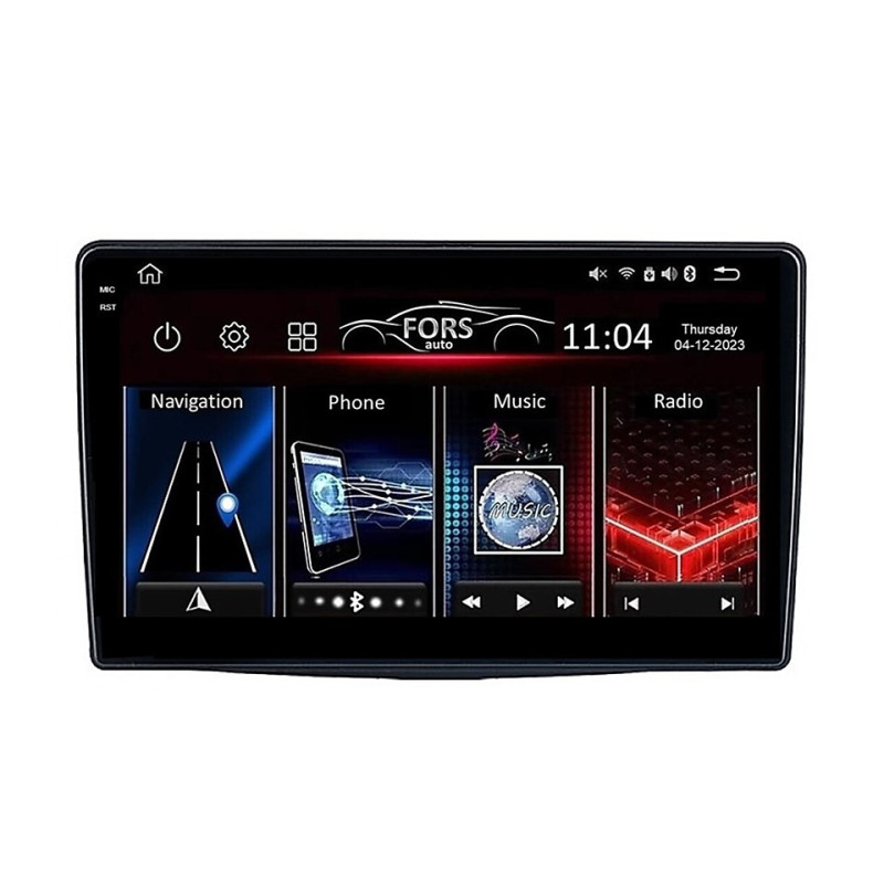 Android head unit FORS.auto FS 2 PRO for Fiat 500L (2+32Gb, 10") 2012+