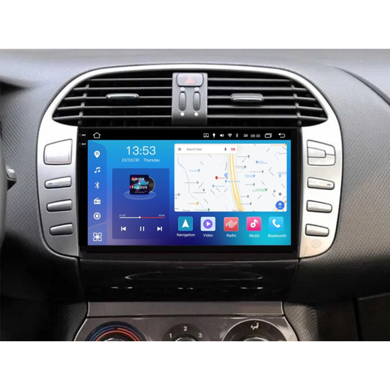Android head unit FORS.auto FS 6 MAX for Fiat Bravo (6+128Gb, 9") 2007-2014