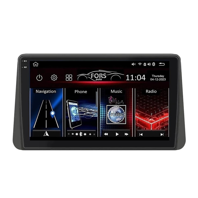 Android head unit FORS.auto FS 2 PRO for Fiat Tipo/Egea (2+32Gb, 9") 2016-2020