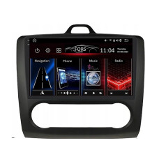Android head unit FORS.auto FS 4 PRO  for Ford Focus (4+64Gb, 9", Auto AC, black) 2005-2011