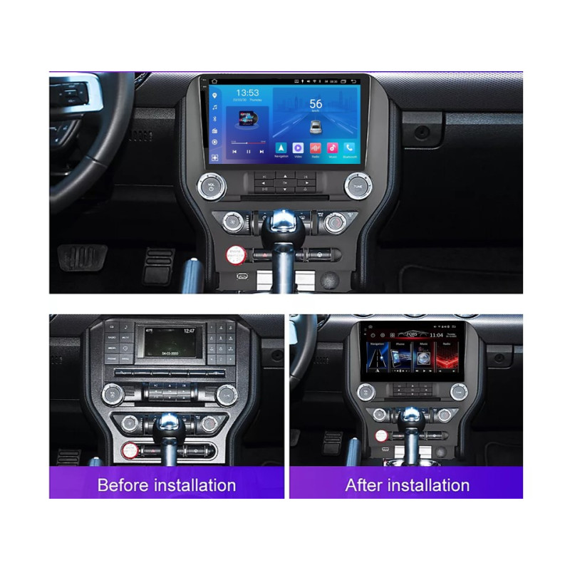 Android head unit FORS.auto FS 2 ULTRA for Ford Mustang (2+32Gb, 9", LHD, Low-end) 2015-2019