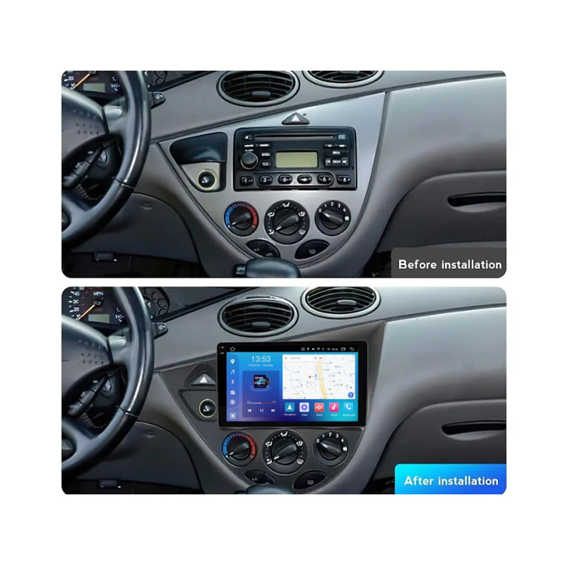 Android head unit FORS.auto FS 4 MAX for Ford Focus (4+32Gb, 9") 1998-2005