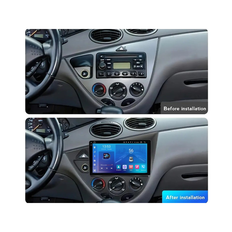 Android head unit FORS.auto FS 2 ULTRA for Ford Focus (2+32Gb, 9") 1998-2005