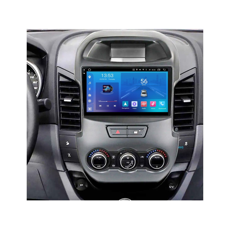 Android head unit FORS.auto FS 2 ULTRA for Ford Ranger (2+32Gb, 9", silver) 2011-2014