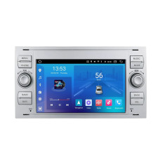 Android head unit FORS.auto FS 2 ULTRA for Ford Focus/Mondeo/S-Max/C-Max/Kuga/Fiesta/Fusion (2+32Gb, 7", silver) 2005-2011
