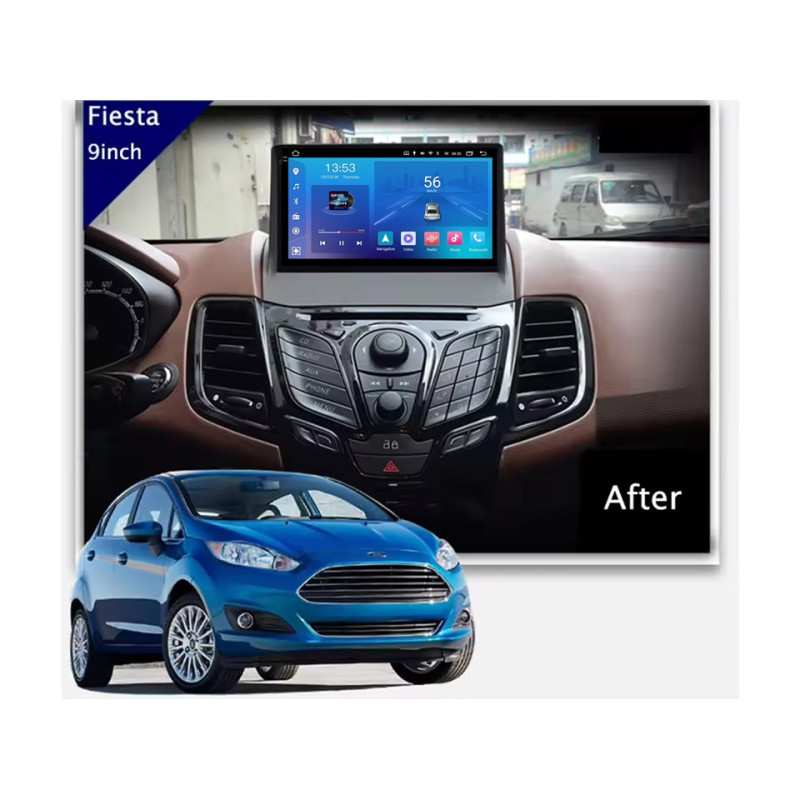 Android head unit FORS.auto FS 2 ULTRA for Ford Fiesta (2+32Gb, 9") 2009-2014