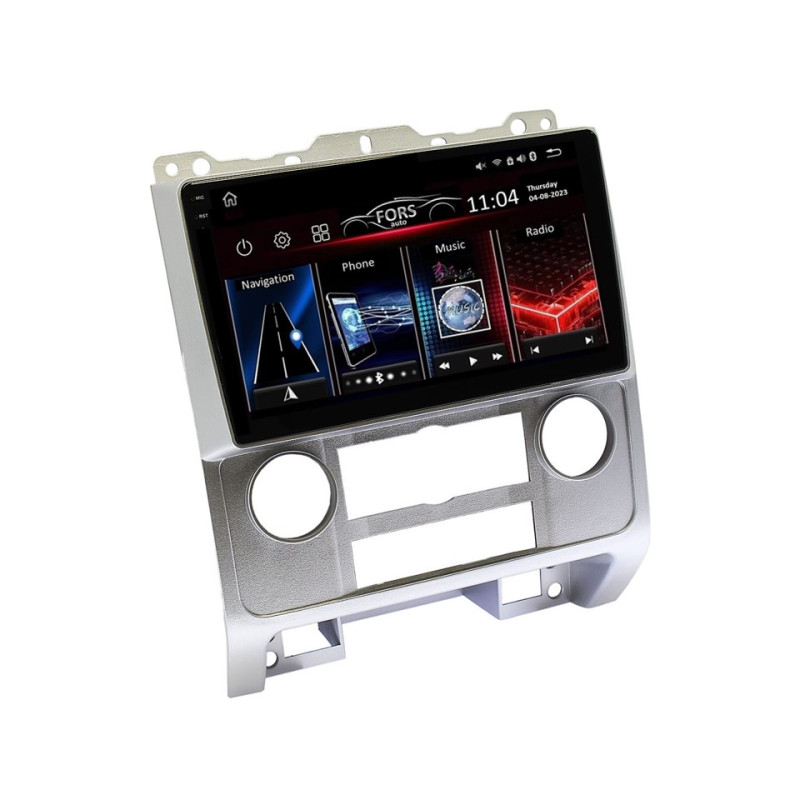 Android head unit FORS.auto FS 4 MAX for Ford Escape (4+32Gb, 9", silver) 2007-2012