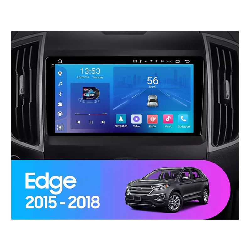 Android head unit FORS.auto FS 2 ULTRA for Ford Edge (2+32Gb, 9") 2015-2018