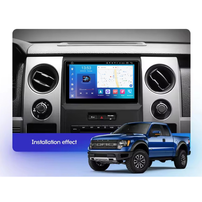 Android head unit FORS.auto FS 6 MAX for Ford F150/Raptor (6+128Gb, 9", low-end) 2008-2014