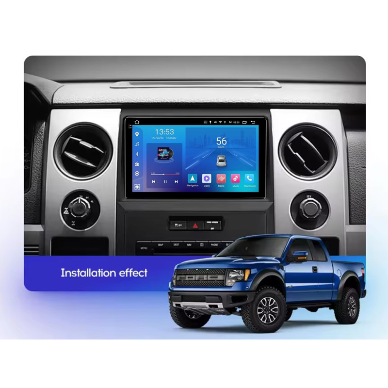 Android head unit FORS.auto FS 2 ULTRA for Ford F150/Raptor (2+32Gb, 9", low-end) 2008-2014