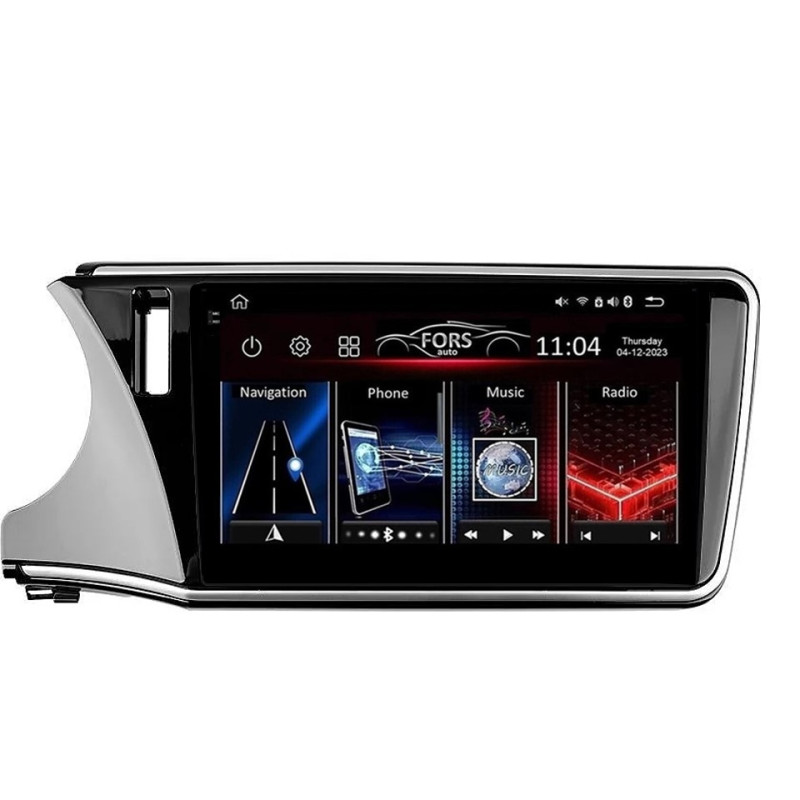 Android head unit FORS.auto FS 4 PRO for Honda City (4+64Gb, 10") 2014-2017