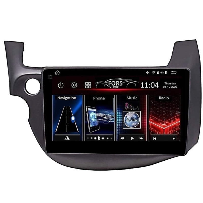 Android head unit FORS.auto FS 2 PRO for Honda Jazz (2+32Gb, 10") 2008-2013