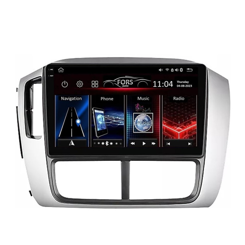 Android head unit FORS.auto FS 4 MAX Qled for Honda Pilot (4+32Gb, 9", LHD) 2005-2008